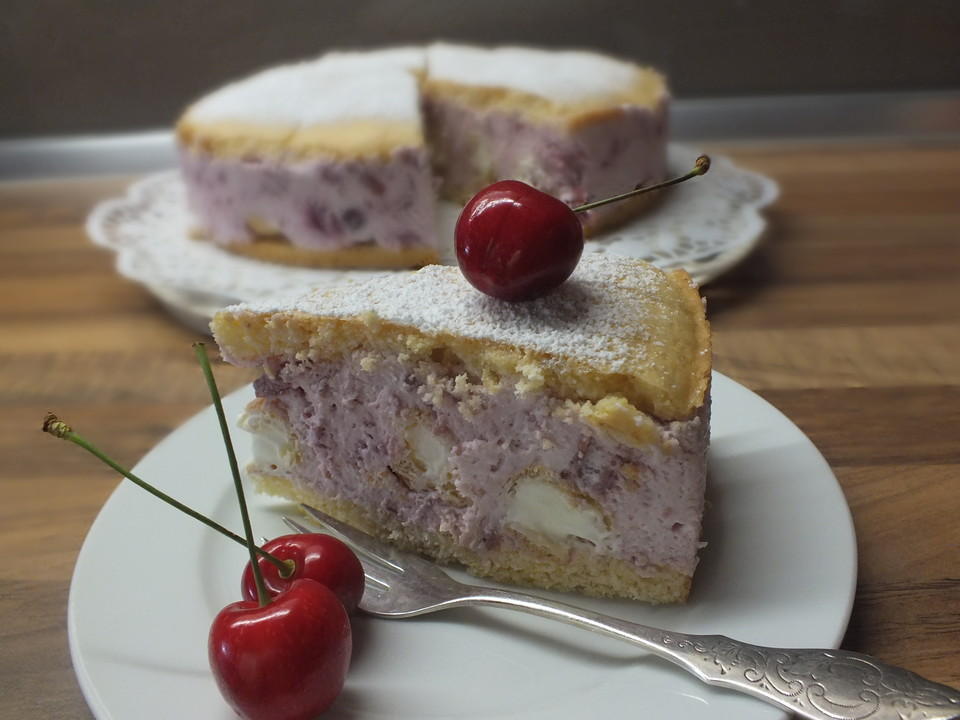 Himbeer-Sahne-Quark-Torte mit Miniwindbeuteln (Rezept mit Bild ...