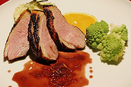 Entenbrust in Orangensauce 1