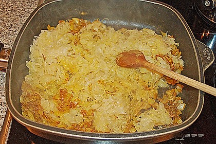 Frischer Lachs auf Rahmsauerkraut 8