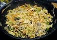 Lachs mit Tagliatelle und Gem&uuml;se aus dem Wok