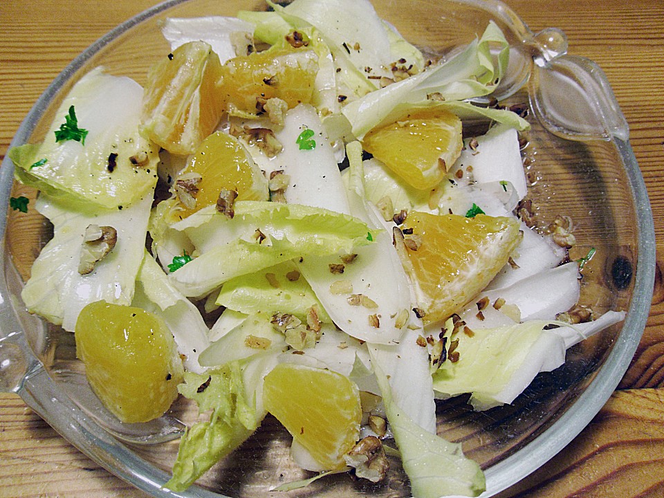 Chicoree - Salat mit Orangen (Rezept mit Bild) von witwebolte | Chefkoch.de
