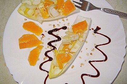 Chicoree - Salat mit Orangen 1