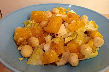 Chicoree - Salat mit Orangen 12