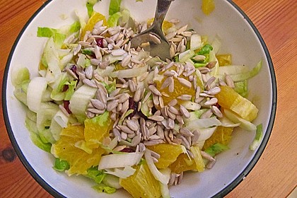 Chicoree - Salat mit Orangen 13