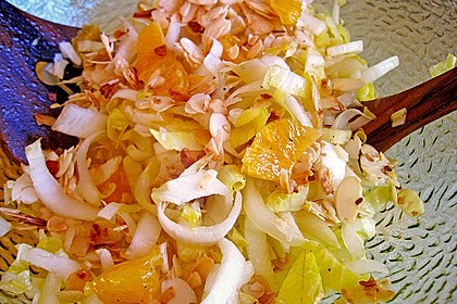 Chicoree - Salat mit Orangen 11