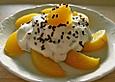 Stracciatella - Creme auf Pfirsich