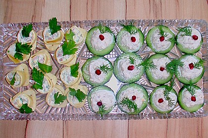 Cracker mit Räucherforellen - Mousse 16