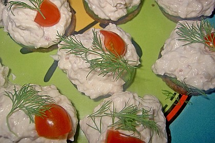 Cracker mit Räucherforellen - Mousse 15