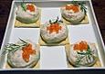 Cracker mit R&auml;ucherforellen - Mousse