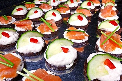 Cracker mit Räucherforellen - Mousse 3