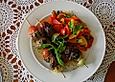 Paprikagem&uuml;se mit Tomaten und Zwiebeln