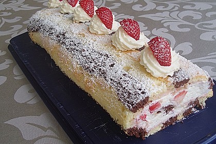 Zebrarolle mit Erdbeeren 2