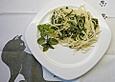 Pasta in w&uuml;rziger Mangoldso&szlig;e