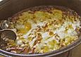 Gulasch - Auflauf mit Schmandhaube