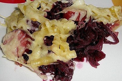 Rotkohl - Pasta Auflauf 3