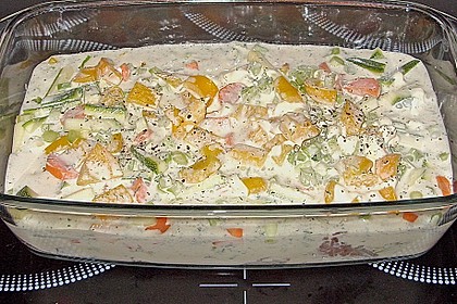 Leichtes Seelachsfilet mit gemischtem Gem&uuml;se 4