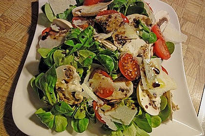 Feldsalat mit Parmesank&auml;se 9