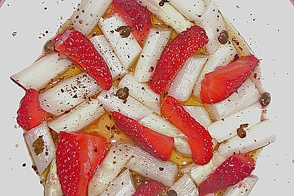 Spargel - Erdbeer Dessert