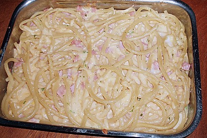 Schinkenmakkaroni, &uuml;berbacken