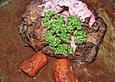 Hirschbraten mit Preiselbeerrahm