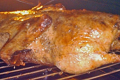 Ente mit Äpfeln, Backpflaumen und Speck 9