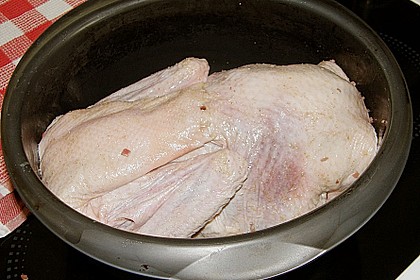 Ente mit Äpfeln, Backpflaumen und Speck 7