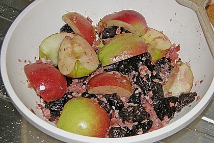 Ente mit Äpfeln, Backpflaumen und Speck 6