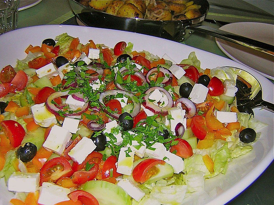 Griechischer Bauernsalat mit Feta (Rezept mit Bild) | Chefkoch.de