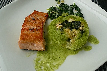 Kohlrabi gefüllt mit Spinat, Schafskäse und Schalotten 5