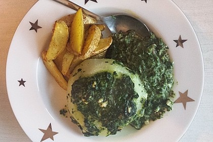 Kohlrabi gefüllt mit Spinat, Schafskäse und Schalotten 15