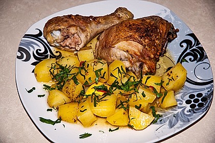 Griechisches Zitronenhähnchen 7
