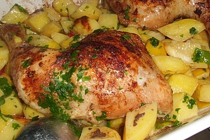 Griechisches Zitronenhähnchen 8