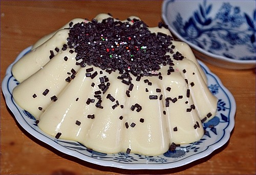 Panna cotta mit Mandelsahne / Mandelsulz / Blanc Manger (Rezept mit ...
