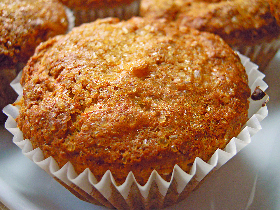 Apfelmus-Muffins, gefüllt mit weißer Schokolade (Rezept mit Bild ...