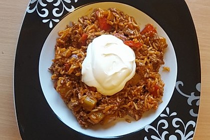 Reis-Hackfleisch-Pfanne mit Paprika 3