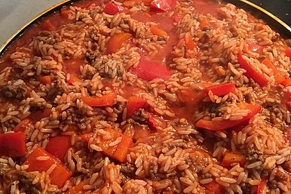 Reis-Hackfleisch-Pfanne mit Paprika 2