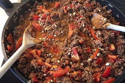 Reis-Hackfleisch-Pfanne mit Paprika 16
