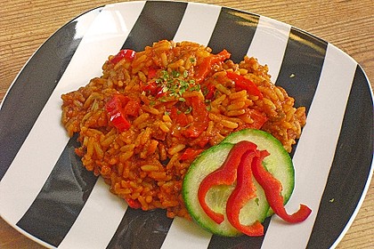 Reis-Hackfleisch-Pfanne mit Paprika 7