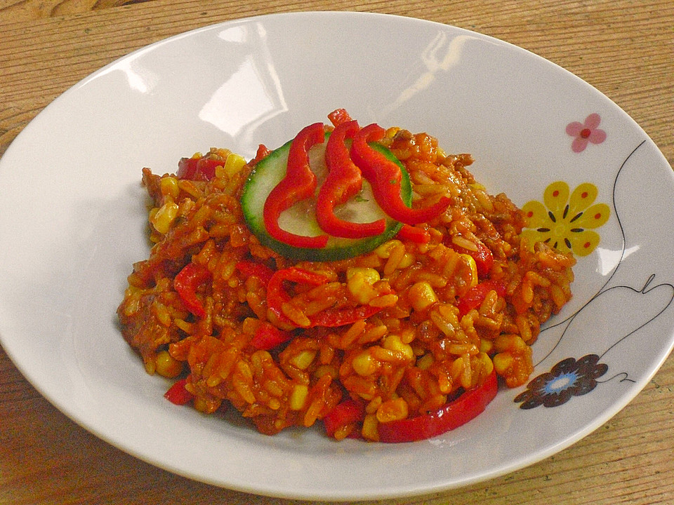 Reis-Hackfleisch-Pfanne mit Paprika (Rezept mit Bild) | Chefkoch.de