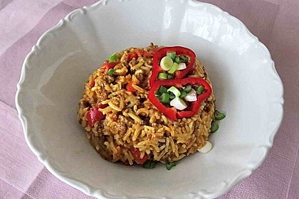 Reis-Hackfleisch-Pfanne mit Paprika 9