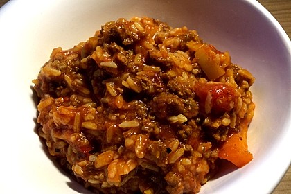 Reis-Hackfleisch-Pfanne mit Paprika 20