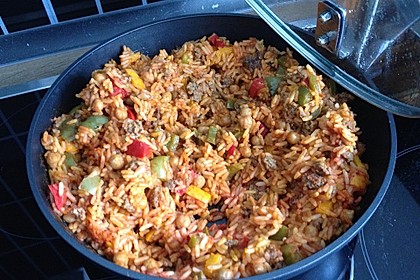Reis-Hackfleisch-Pfanne mit Paprika 12