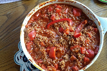 Reis-Hackfleisch-Pfanne mit Paprika 4