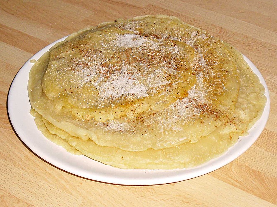 Pfannkuchen ohne Ei und Milch (Rezept mit Bild) von Abell3192 | Chefkoch.de