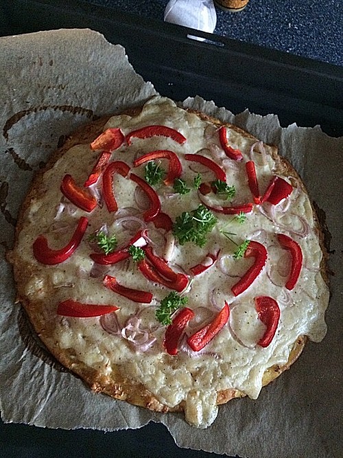 Low-Carb Flammkuchen vegetarisch (Rezept mit Bild) | Chefkoch.de