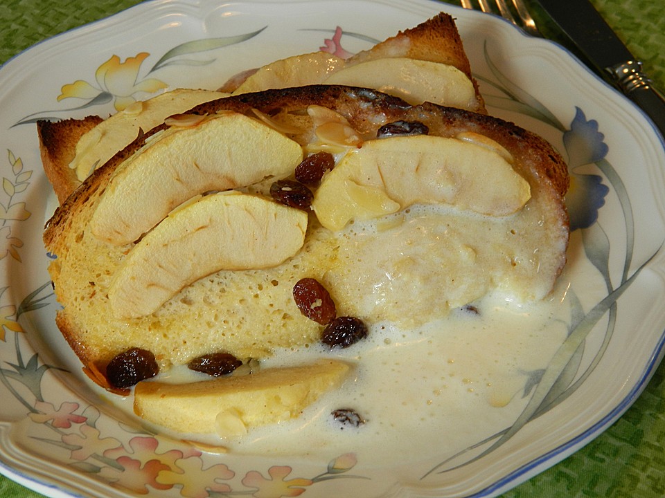 Ofenschlupfer mit Äpfeln und Mandeln (Rezept mit Bild) | Chefkoch.de