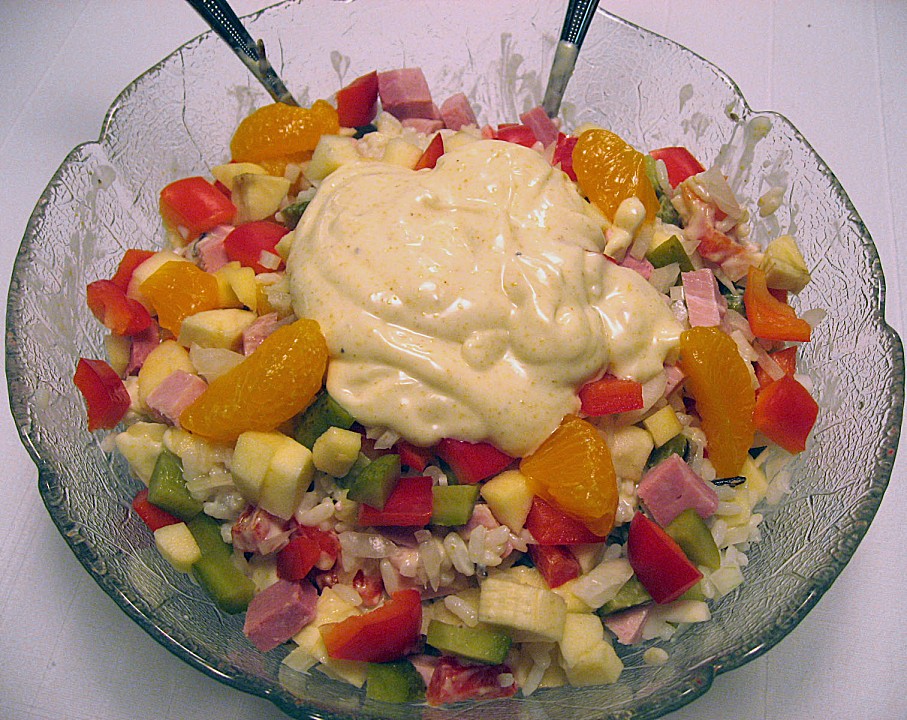 Bunter Curry - Reis - Salat (Rezept mit Bild) von coolMama | Chefkoch.de