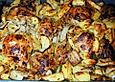 Knoblauch - Zitronen - H&auml;hnchen mit Ofenkartoffeln