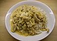 H&auml;hnchengeschnetzeltes mit Currysauce