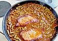 Kasseler mit Bohnen - Tomatenso&szlig;e